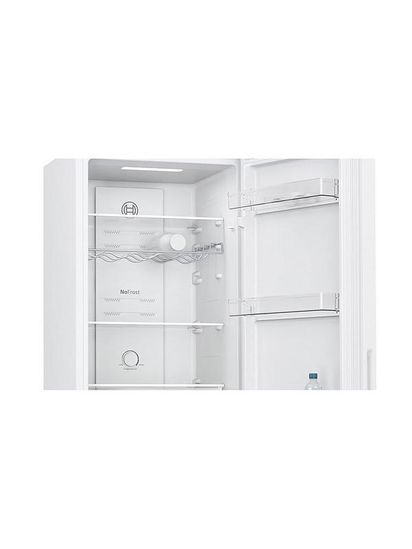 Bosch Series 2 KGN27NWEAG 50/50 Split, No Frost, 55cm Wide Fridge Freezer - White - Image 3